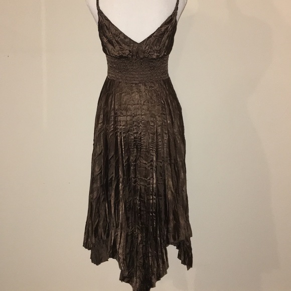 Express | Dresses | Brown Crinkle Fairy Pointed Hem Dress | Poshmark Express | Dresses | Brown Crinkle Fairy Pointed Hem Dress | Poshmark